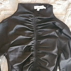 Good American Black Long Sleeve Bodysuit